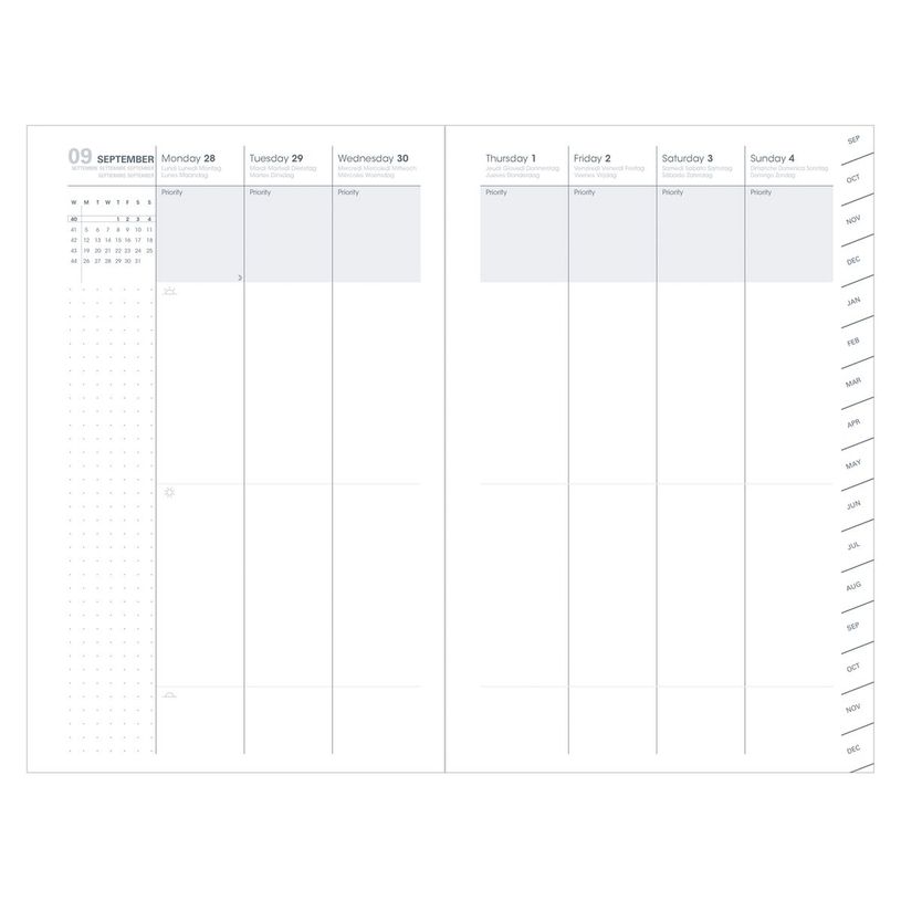 3371010479962-Agenda Billy Plan Week - 1 semaine sur 2 pages - 16 x 24 cm - noir - Quo Vadis-P_405114953_2-1