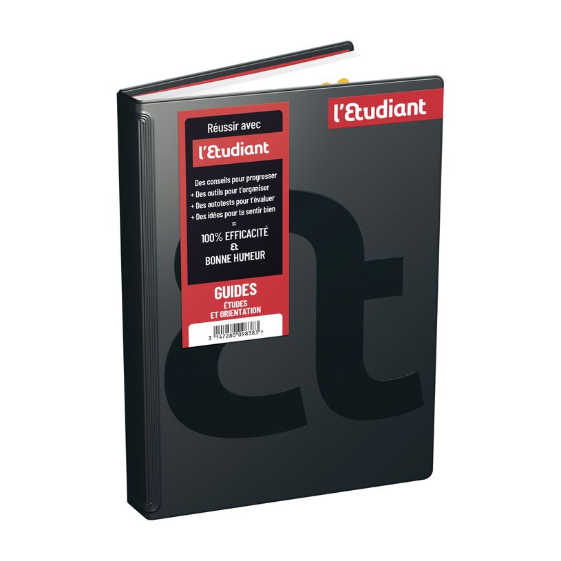 3147280121135-L'ETUDIANT MANIFESTE NOIR Agenda Scolaire - 15x21cm - Noir - Hamelin--0