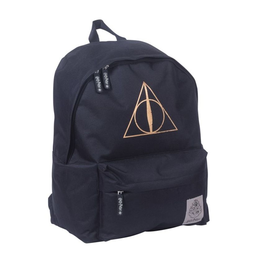 3661507520520-Sac à dos Harry Potter Reliques de la mort - 1 compartiment - noir - 21L - Kid'Abord-P_405115068_1-0