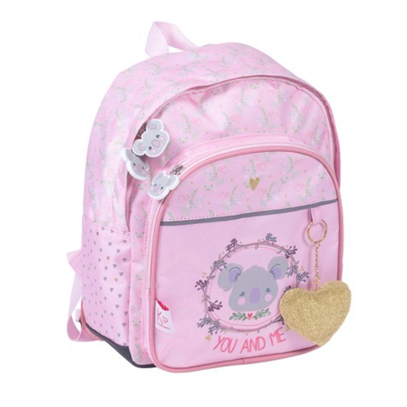 3661507020525-Sac à dos maternelle KIP Koala - 1 compartiment - rose poudré - Kid'Abord-P_405115071_1-0