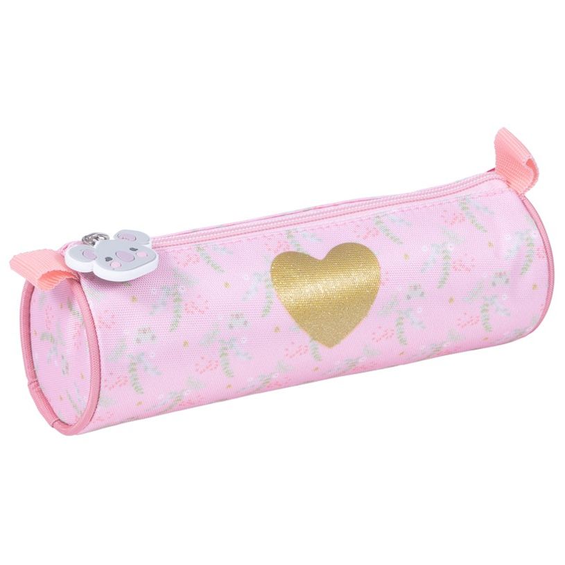 3661507028521-Trousse ronde KIP Koala - 1 compartiment - rose poudré - Kid'Abord-P_405115072_1-0