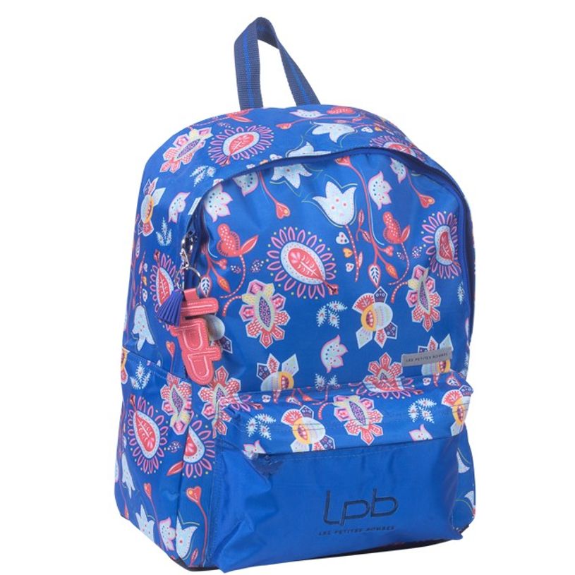 3661507320557-Sac à dos Les Petites Bombres Cachemire - 1 compartiment - bleu - Kid'Abord-P_405115076_1-0