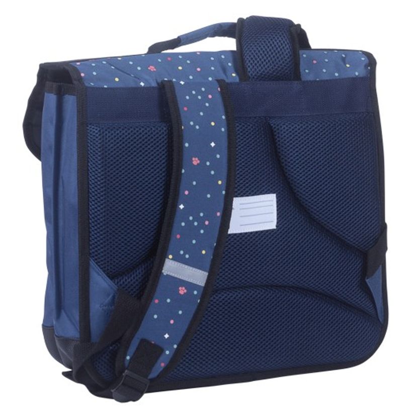 3661507623368-Cartable Chacha Miaou 36 cm - 2 compartiments - bleu - Kid'Abord-P_405115130_2-1
