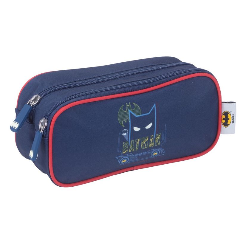 3661507527567-Trousse rectangulaire Batman - 2 compartiments - bleu marine - Kid'Abord-P_405115134_1-0