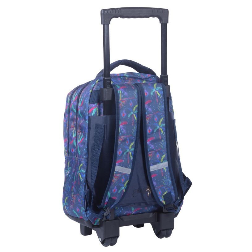 3661507222479-Sac à dos à roulettes EttaVee Palm Tree - 2 compartiments - bleu marine - Kid'Abord-P_405115140_2-1