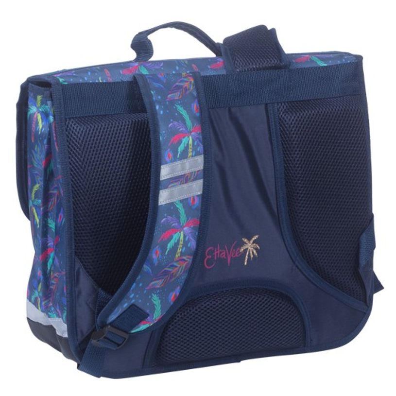 3661507223476-Cartable EttaVee Palm Tree 38 cm - 2 compartiments - bleu marine - Kid'Abord-P_405115141_2-1