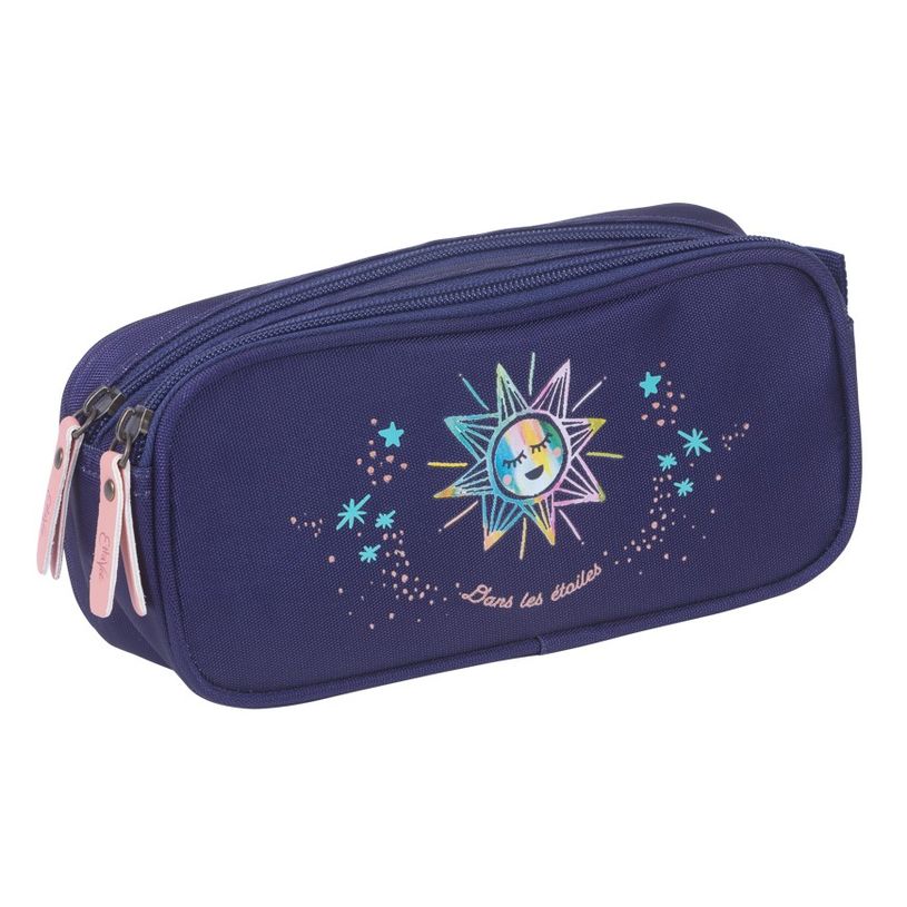 3661507227481-Trousse rectangulaire EttaVee Moon - 2 compartiments - violet - Kid'Abord-P_405115145_1-0