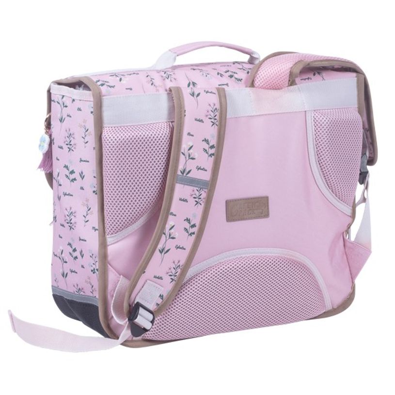 3661507823249-Cartable Greenpack Botanique 38 cm - 2 compartiments - rose poudré - Kid'Abord-P_405115147_2-1
