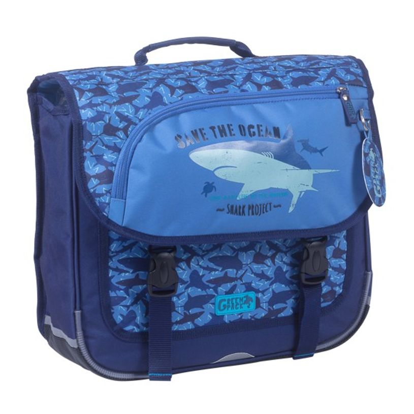 3661507823256-Cartable Greenpack Sharky 38 cm - 2 compartiments - bleu - Kid'Abord-P_405115150_1-0