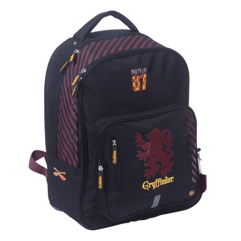 3661507521619-Sac à dos Harry Potter Gryffondor - 2 compartiments - noir et bordeaux - Kid'Abord-P_405115153_1-0