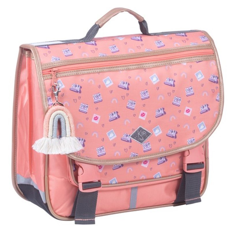 3661507023557-Cartable KIP Polaroid 38 cm - 2 compartiments - orange corail - Kid'Abord-P_405115161_1-0