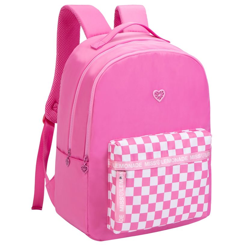 5600446634194-Sac à dos Miss Lemonade Checkboard - 2 compartiments - rose - Kid'Abord-P_405115174_1-0