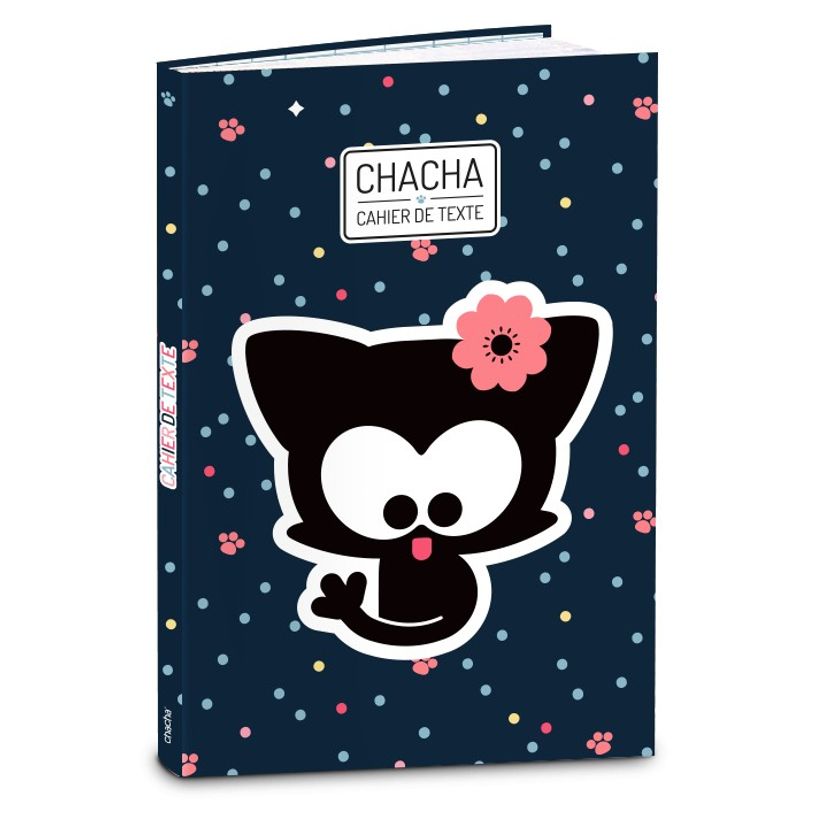 3661507616353-Cahier de textes Chacha - 15 x 21 cm - 2 modèles disponibles - Kid'Abord-P_405115190_1-0