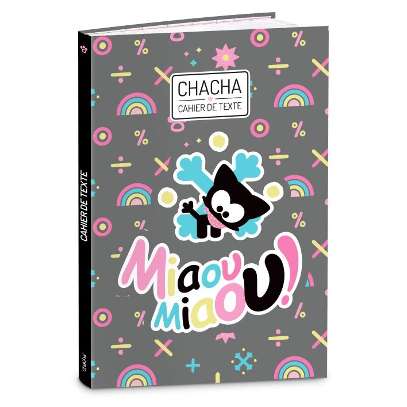 3661507616353-Cahier de textes Chacha - 15 x 21 cm - 2 modèles disponibles - Kid'Abord-P_405115190_2-1