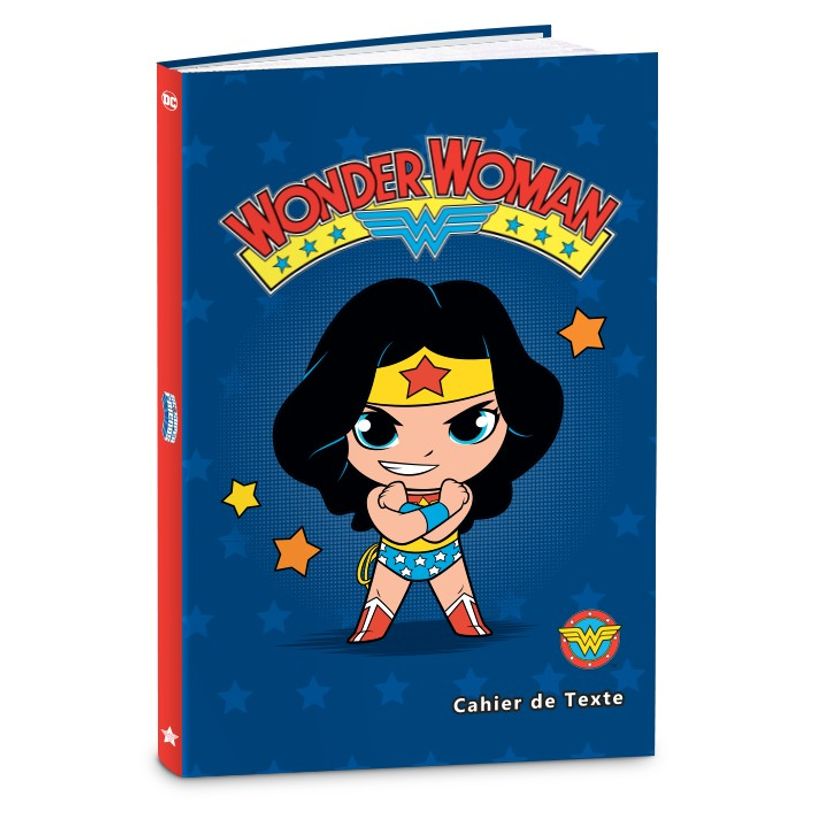 3661507516639-Cahier de textes DC Superfriends - 15 x 21 cm - Batman ou Wonderwoman - Kid'Abord-P_405115195_1-0