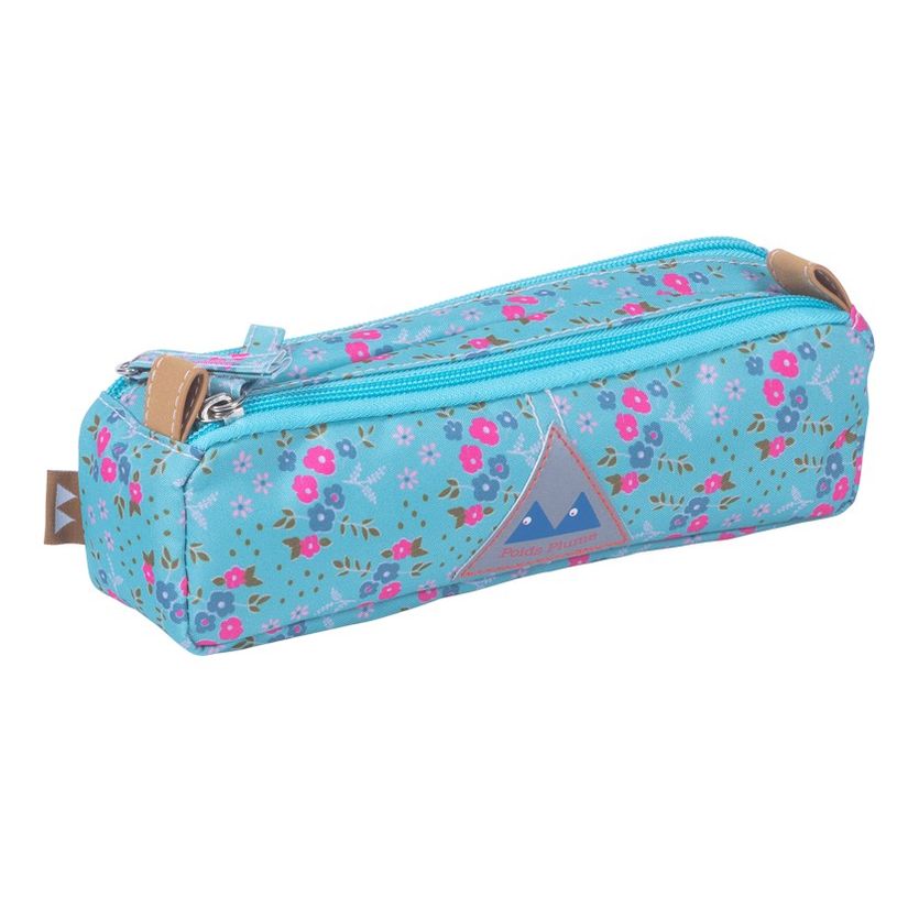 3661507117546-Trousse rectangulaire Poids Plume Lili - 2 compartiments - céladon - Kid'Abord-P_405115213_1-0