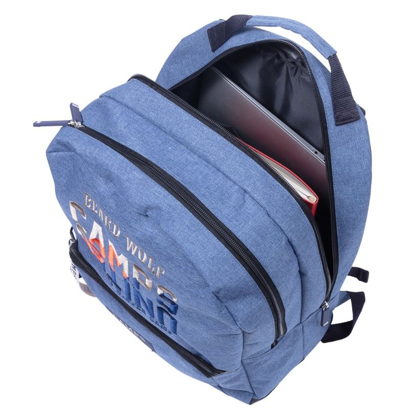 3661507321455-Sac à dos Camps Beard Wolf - 2 compartiments - bleu - 25L - Kid'Abord-P_405115222_3-2