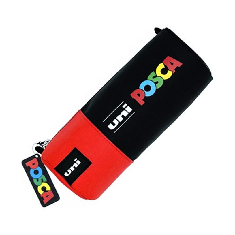 3296280044996-Trousse oval POSCA - 1 compartiment - noir et rouge-P_405115261_2-1