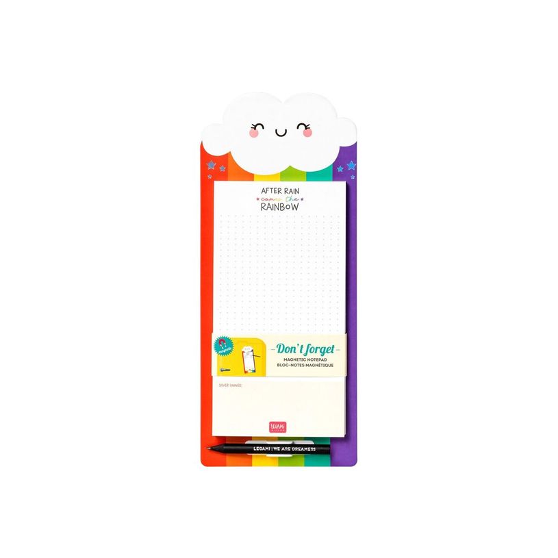 8054320566588-Legami Don't Forget - Bloc-notes magnétique - 11 x 28 cm - 60 feuilles - rainbow-P_405115418_1-1
