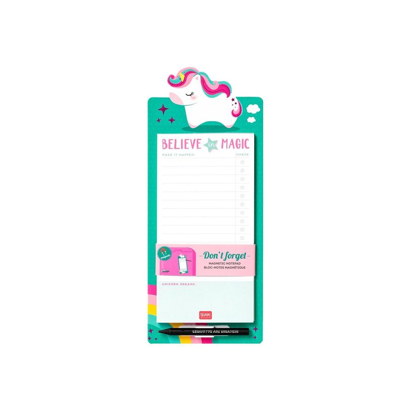 0404051154192-Legami Don't Forget - Bloc-notes magnétique - 11 x 28 cm - 60 feuilles - licorne-P_405115419_1-1