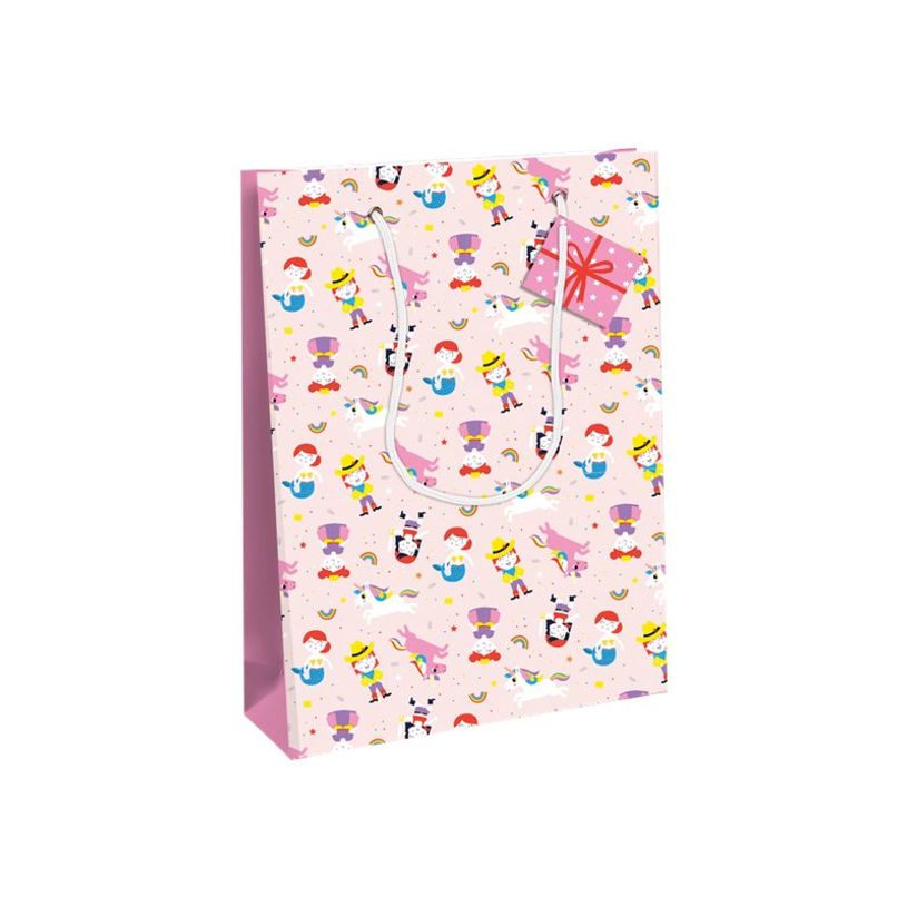 5033601514572-Clairefontaine Héros de mon enfance - Sac cadeau - 26,5 cm x 14 cm x 33 cm - rose-P_405115494_1-0