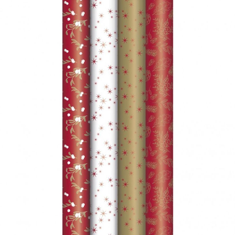 3329682020739-Clairefontaine Excellia Christmas - Papier cadeau - 70 cm x 2 m - pomme d'amour - différe-P_405115502_3-2