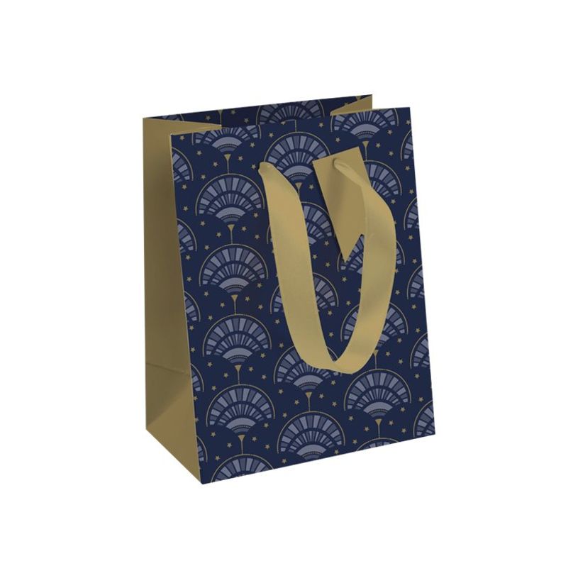 5033601498308-Clairefontaine - Sac cadeau - 21,5 cm x 10,2 cm x 25,3 cm - nuit étoilée bleu/or-P_405115508_1-0