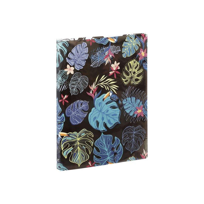 3135256098710-Viquel Tropical - Classeur souple à anneaux - Dos 25 mm - A4 - pour 100 feuilles - bleu o-P_405115595_3-2