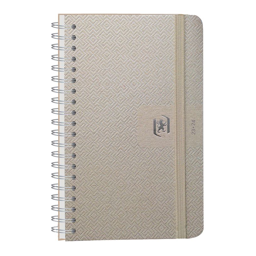 3147280093098-Agenda à spirale Oxford Nude - 1 jour par page - 12 x 18 cm - argent - Hamelin-P_405115652_1-0