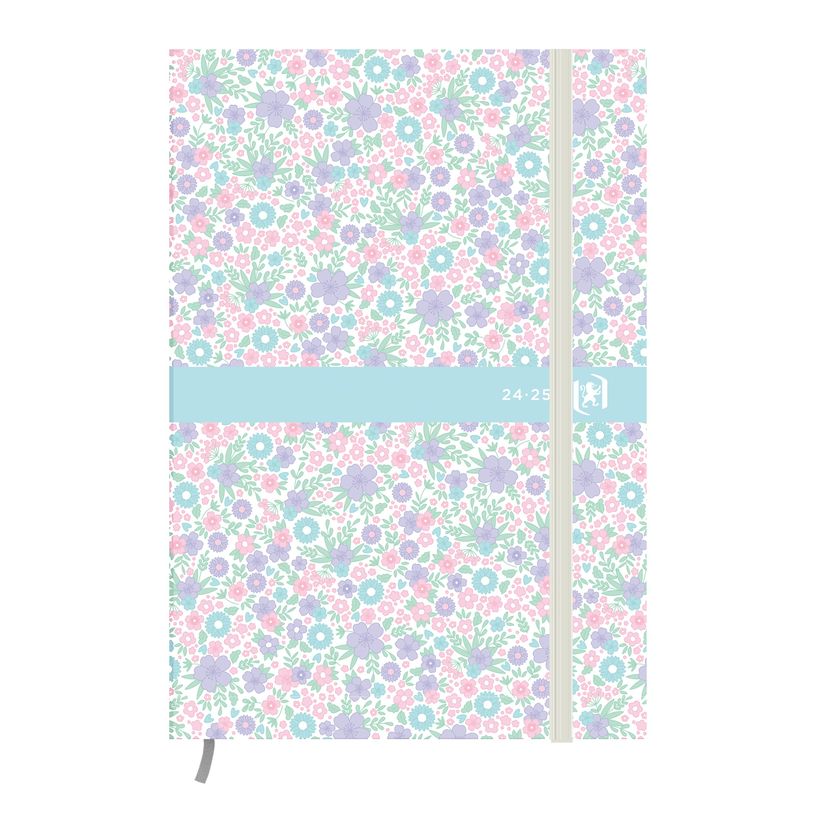 3147280094897-Agenda Oxford Flowers - 1 jour par page - 12 x 18 cm - vert - Hamelin-P_405115687_1-0