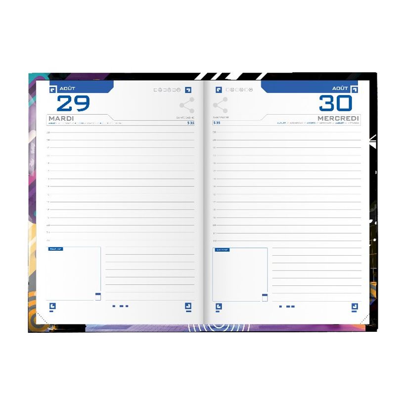 3147280233159-Agenda Oxford Sport Spirit - 1 jour par page - 12 x 18 cm - basket - Hamelin-P_405115707_3-2