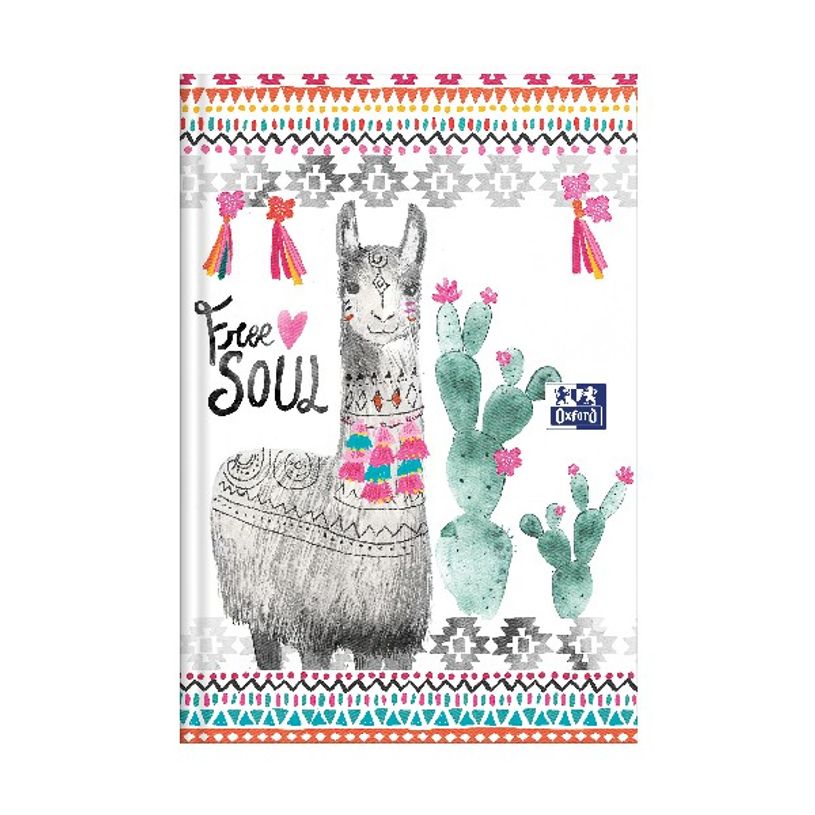 3147280175220-Agenda Oxford Boho Chic - 1 jour par page - 12 x 18 cm - lama - Hamelin-P_405115730_1-0