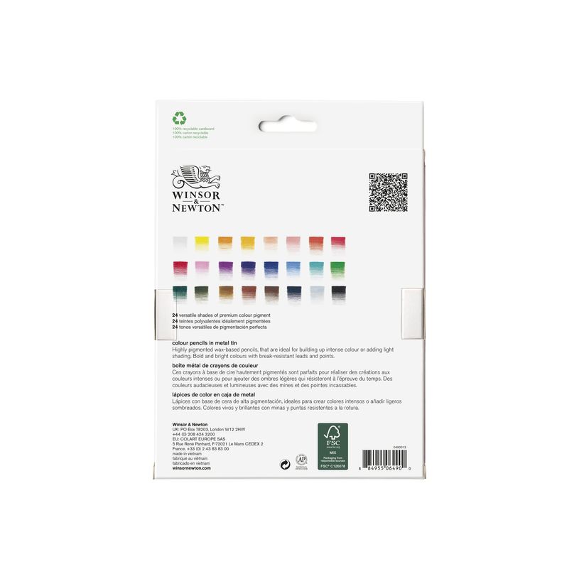 0404051157445-Winsor & Newton Studio Collection - pack de 24 crayons de couleur - coloris assortis-P_405115744_2-1