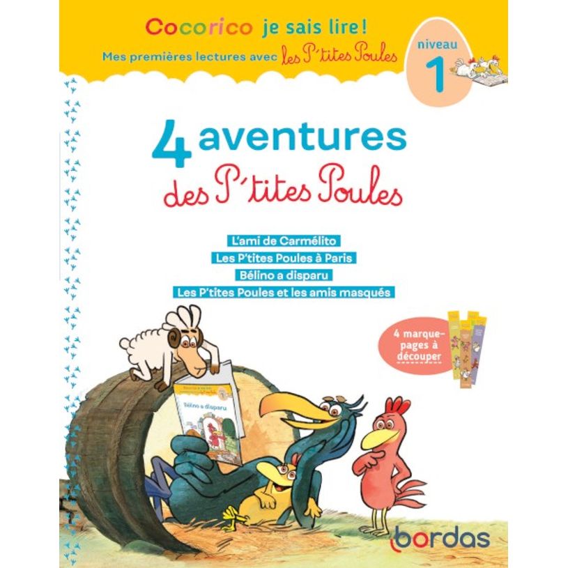 9782047359747-Cocorico Je sais lire! 1ères lectures : les P'tites Poules - 4 aventures Niveau 1-P_405116297_1-0