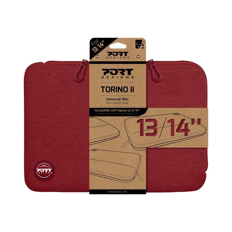 3567041404138-Port Designs Torino II - Housse d'ordinateur portable 13,3/14" - rouge-P_405116341_1-3