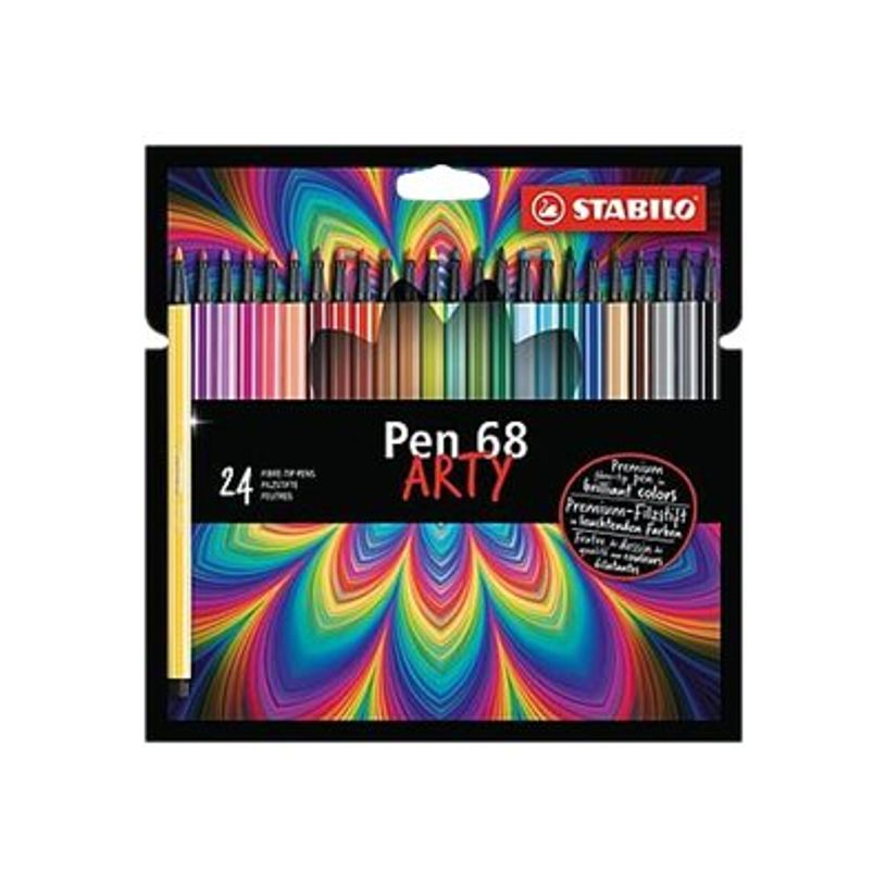 4006381547048-STABILO Pen 68 ARTY - 24 Feutres - couleurs assorties-P_405116599_1-0