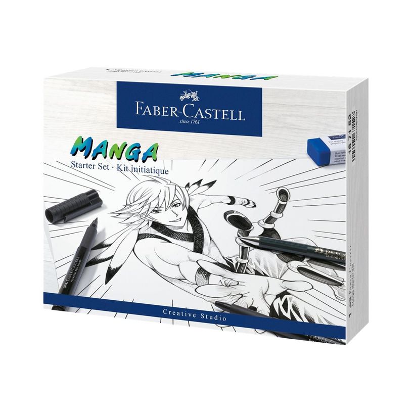 4005401671527-Faber-Castell Manga Starter Set - Kit d'apprentissage pour technique manga-P_405116649_1-0