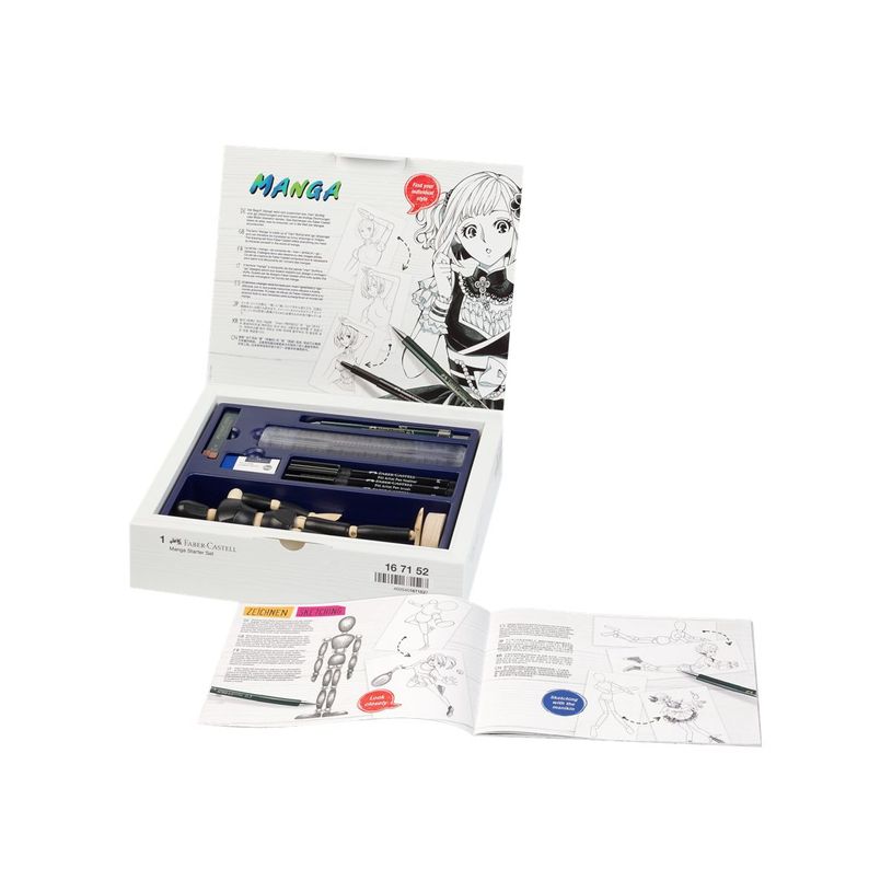 4005401671527-Faber-Castell Manga Starter Set - Kit d'apprentissage pour technique manga-P_405116649_2-1