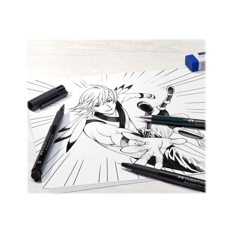 4005401671527-Faber-Castell Manga Starter Set - Kit d'apprentissage pour technique manga-P_405116649_4-3