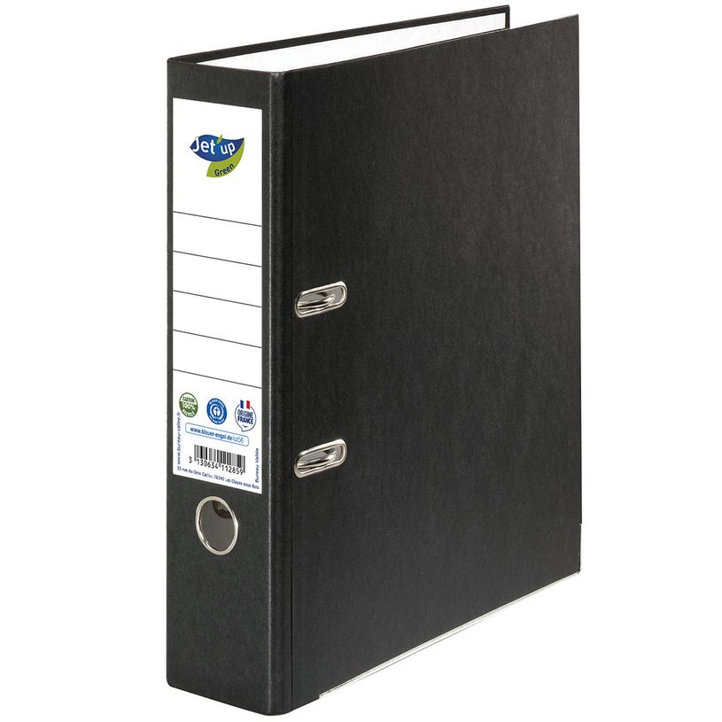 3130634112859-Bureau Vallée Recyclé - Classeur à levier recyclé - Dos 80 mm - A4 - pour 600 feuilles-P_405116934_1-0