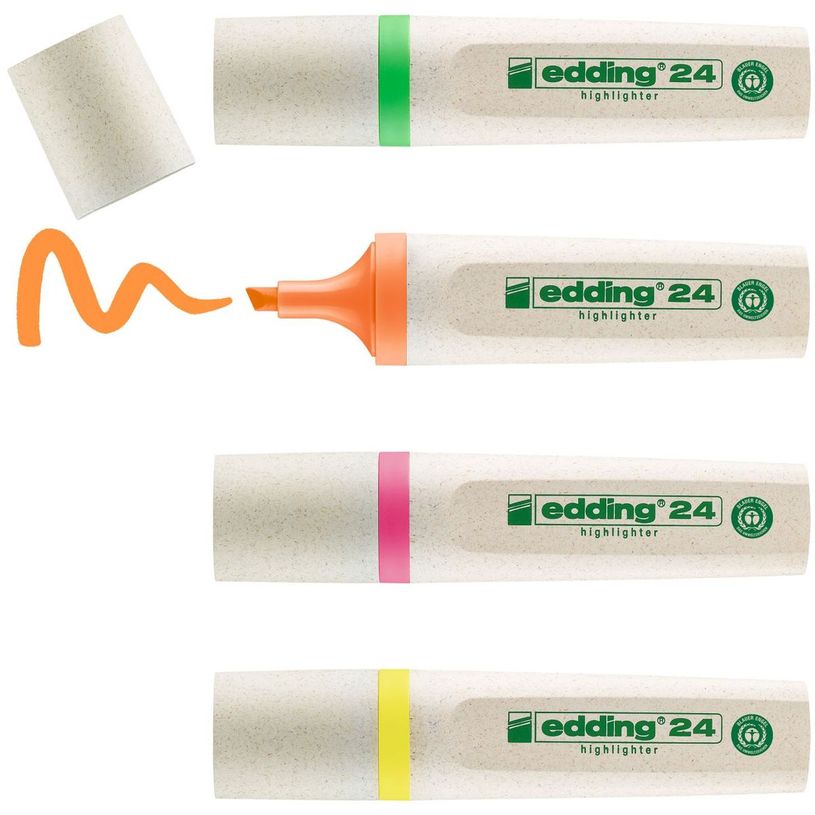 4004764917723-Edding EcoLine 24 - 4 Surligneurs - couleurs assorties-P_405117158_3-2