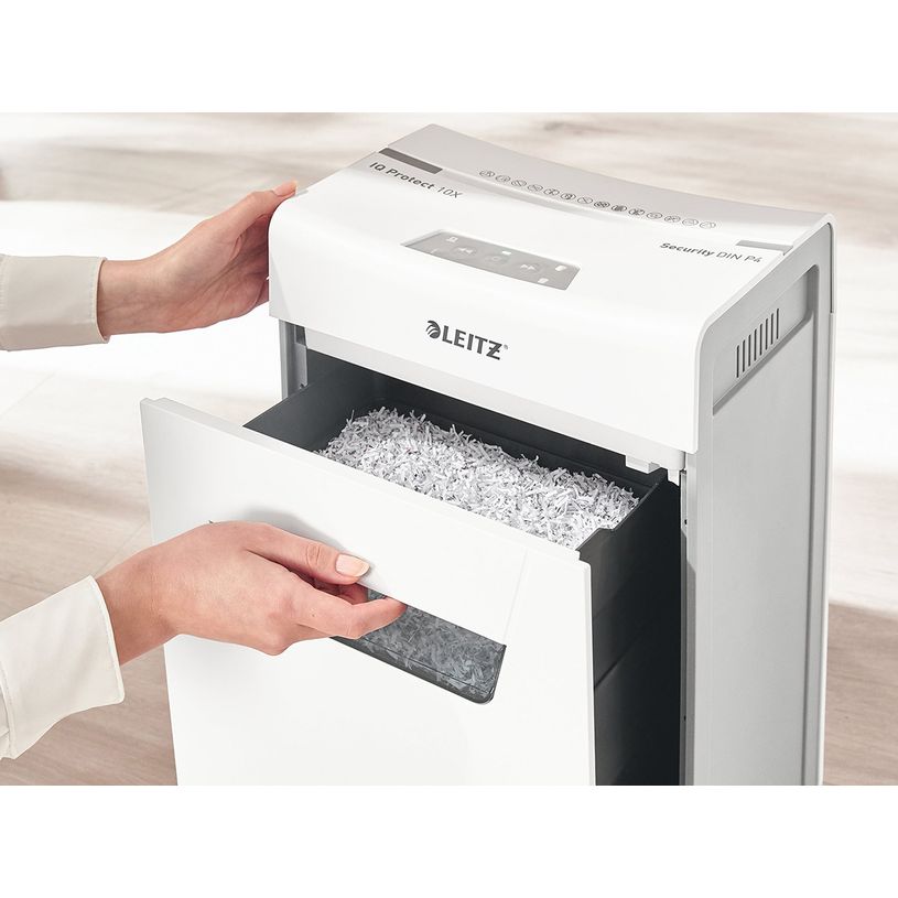 4002432127177-Leitz IQ Protect 10X - destructeur de documents coupe croisée - 10 feuilles - Corbeille -P_405117161_12-8
