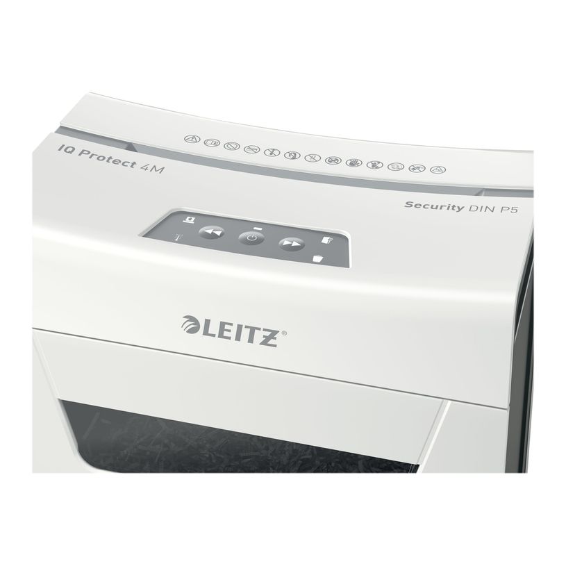 4002432127191-Leitz IQ Protect 4M - destructeur de documents coupe croisée - 4 feuilles - Corbeille 1-P_405117163_13-13