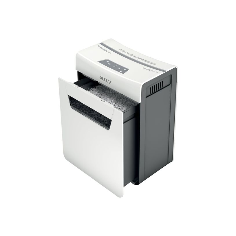 4002432127191-Leitz IQ Protect 4M - destructeur de documents coupe croisée - 4 feuilles - Corbeille 14-P_405117163_18-8