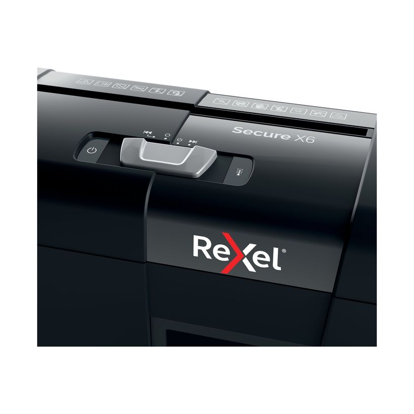 5028252615266-Rexel Secure X6 - destructeur de documents coupe croisée - 6 feuilles - Corbeille 10 li-P_405117167_14-12