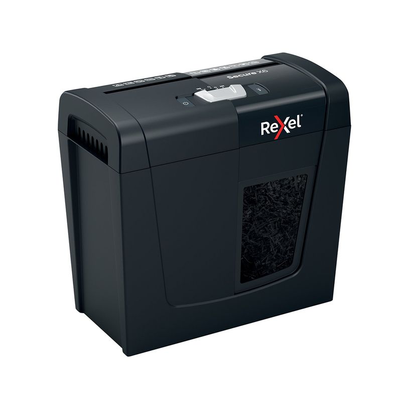 5028252615266-Rexel Secure X6 - destructeur de documents coupe croisée - 6 feuilles - Corbeille 10 litr-P_405117167_4-2