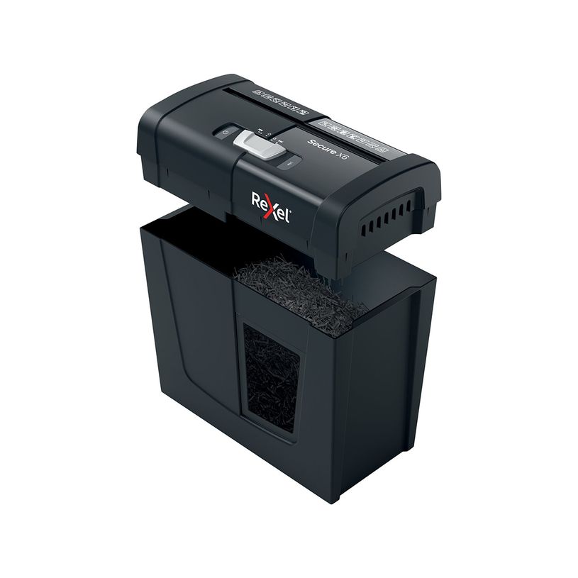 5028252615266-Rexel Secure X6 - destructeur de documents coupe croisée - 6 feuilles - Corbeille 10 litr-P_405117167_7-5