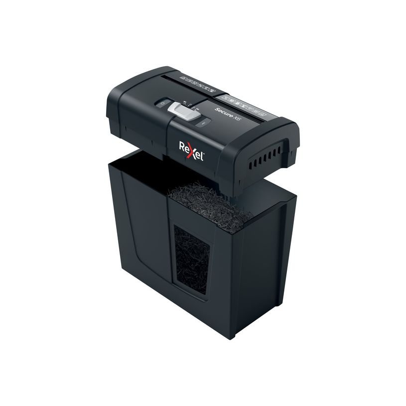 5028252615266-Rexel Secure X6 - destructeur de documents coupe croisée - 6 feuilles - Corbeille 10 lit-P_405117167_9-11