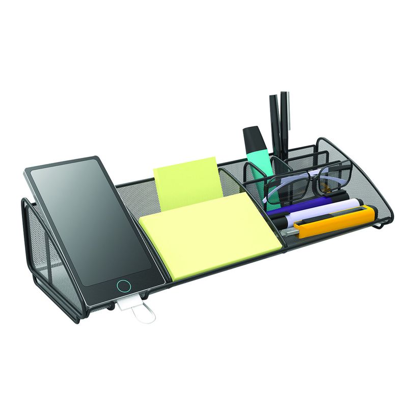 3129710015641-ALBA MESHBOARD M - Organisateur de bureau - maillon en acier - noir métal-P_405117206_1-0