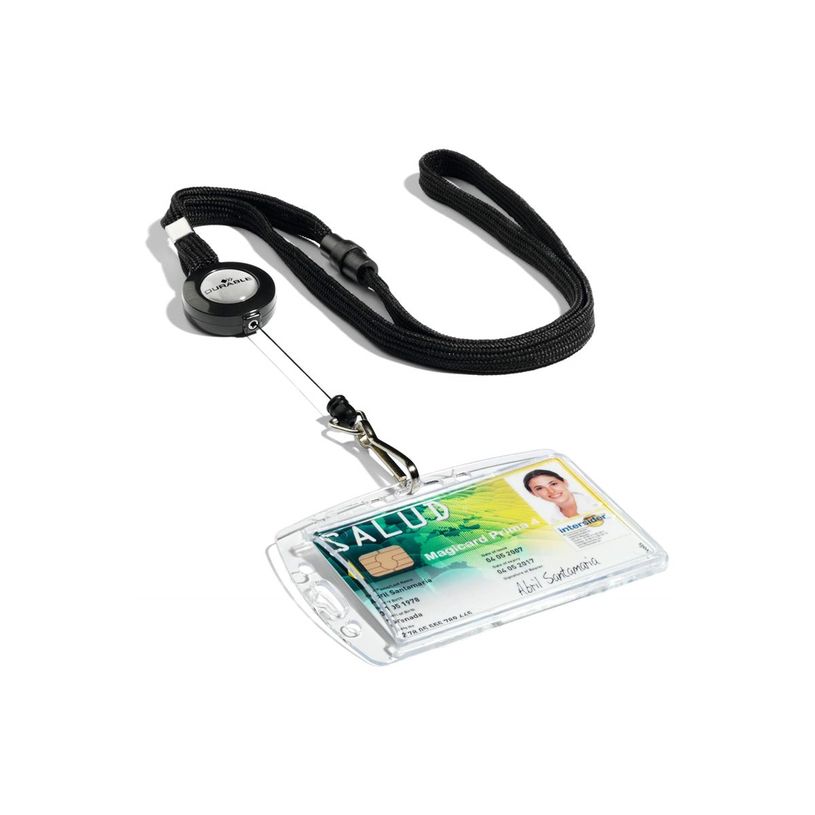 4005546731438-Durable - Lacet pour badge avec enrouleur 80 cm - noir-P_405117218_5-5